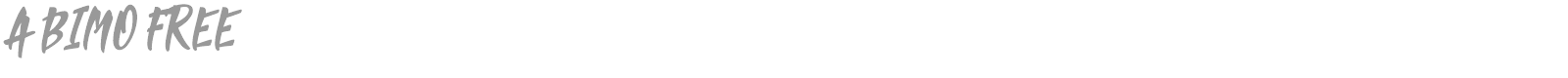 Abimo font preview